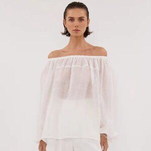 Dissh Tahiti White Top, Size US 4